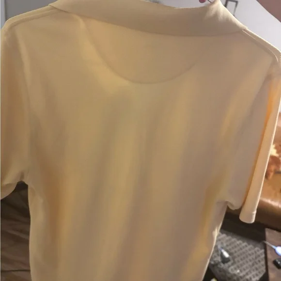 PGA Tour Polo Shirt Men's LG Yellow Pro Series Golf Polyester Athleisure - Picture 5 of 13